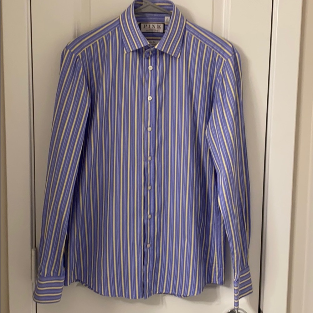 Thomas Pink Men’s Slim Fit Dress Shirt